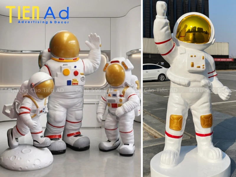15+ mẫu mô hình phi hành gia bằng composite độc đáo, ấn tượng