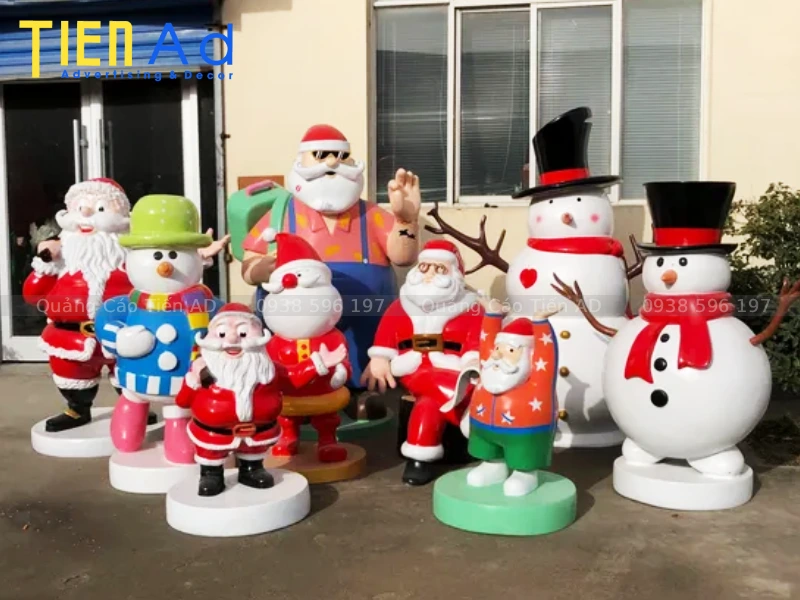 15+ mẫu mô hình trang trí Noel bằng composite được ưa chuộng hiện nay