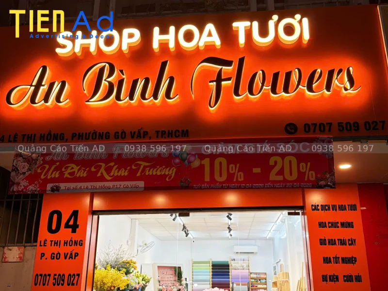 25+ mẫu bảng hiệu shop hoa tươi đẹp và thu hút khách hàng