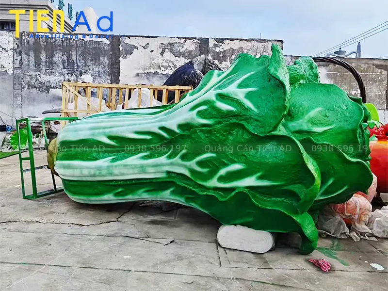 25+ mẫu mô hình rau củ quả composite siêu to khổng lồ trang trí