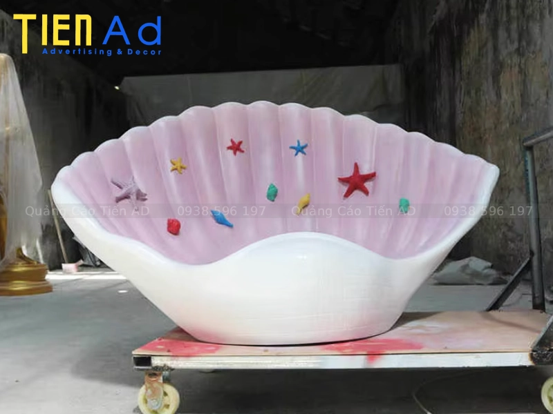 25+ mẫu mô hình vỏ sò trang trí bằng composite đẹp, ấn tượng