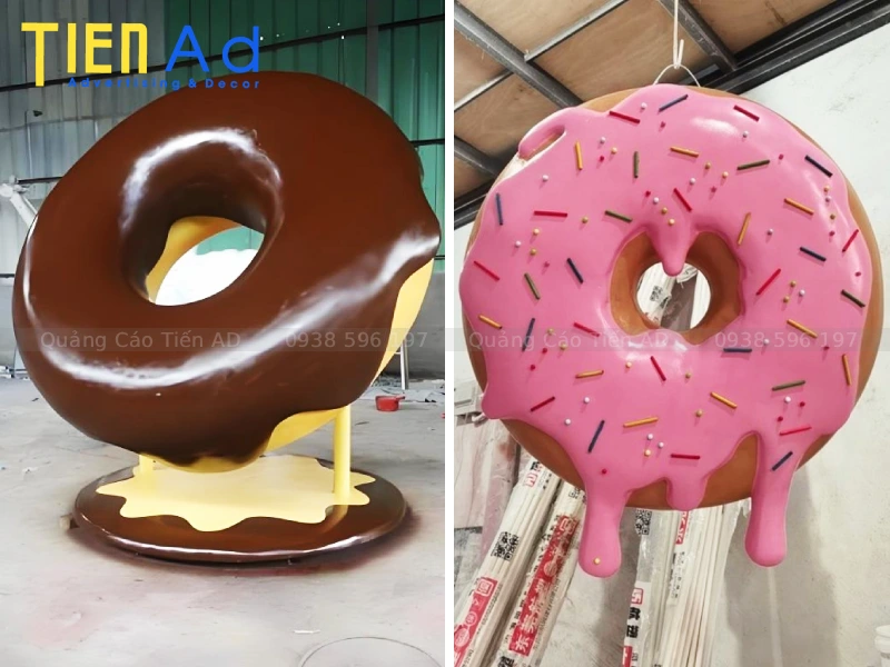 25+ mô hình bánh donut composite đẹp phù hợp với nhiều không gian