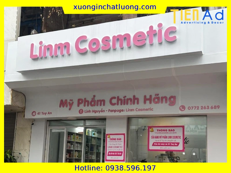 30+ Mẫu Bảng Hiệu Mỹ Phẩm Đẹp, Sang Trọng Và Thu Hút Khách Hàng