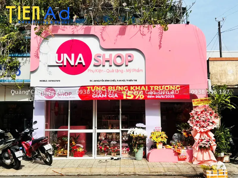 30+ mẫu bảng hiệu mỹ phẩm đẹp, sang trọng và thu hút khách hàng (2)