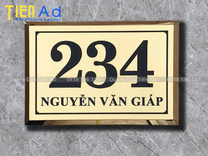 35+ mẫu bảng số nhà đẹp, hiện đại chuẩn xu hướng hiện nay
