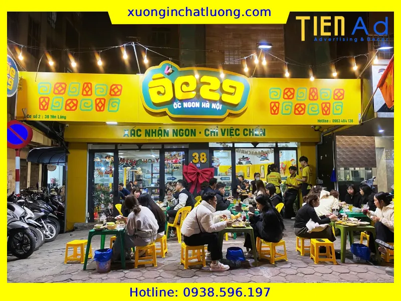99+ Mẫu Bảng Hiệu Quán Ốc Đẹp, Thu Hút Khách Hàng