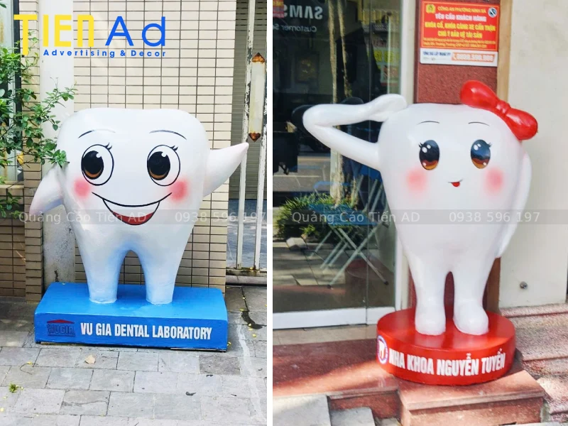 99+ mẫu mô hình mascot cái răng bằng composite được ưa chuộng hiện nay
