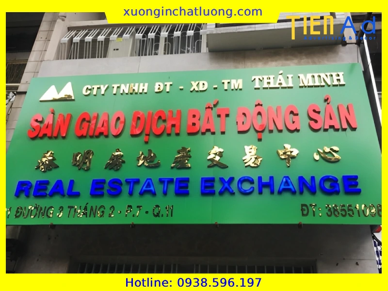 Bảng Hiệu Alu Chữ Nổi Giá Rẻ Tại TP.HCM
