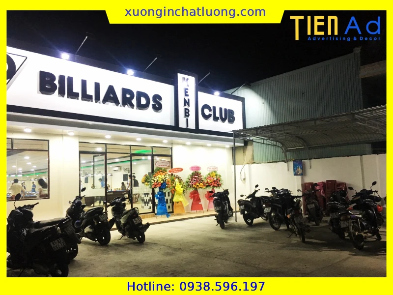 Bảng Hiệu Bida Trọn Gói Giá Rẻ Tại TP.HCM