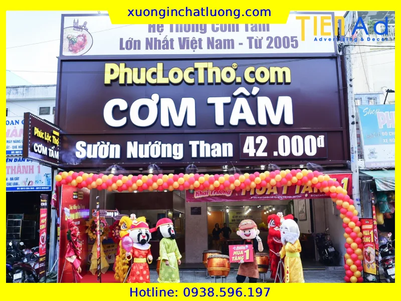 Bảng Hiệu Cơm Tấm Giá Rẻ Trọn Gói Tại TP.HCM