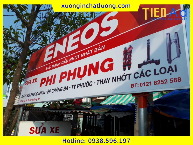 Bảng Hiệu Dầu Nhớt Tài Trợ Giá Rẻ Tại TP.HCM