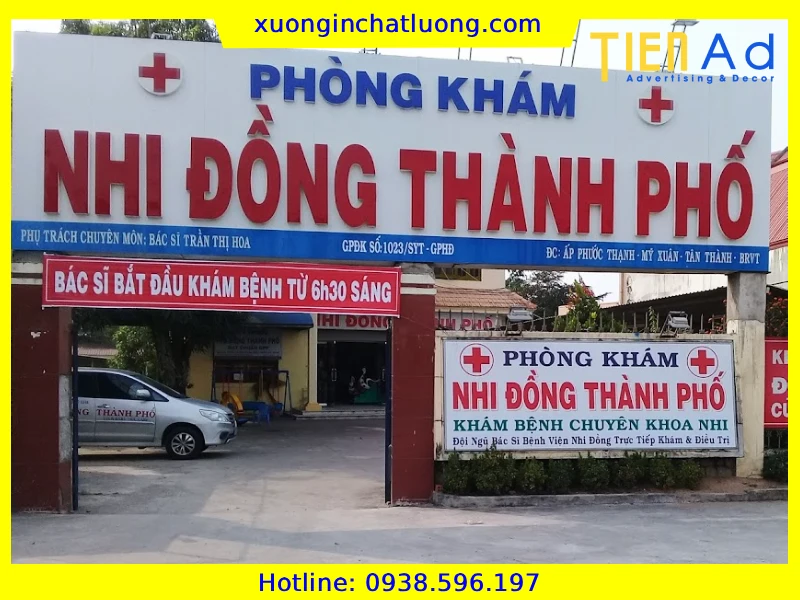 Bảng Hiệu Phòng Khám Giá Rẻ Uy Tín Trọn Gói Tại TP.HCM