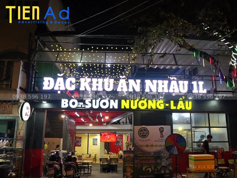 Bảng hiệu Đặc Khu Quán Nhậu 1L