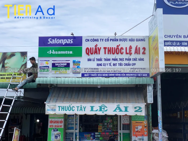 Bảng hiệu alu chữ nổi - 2