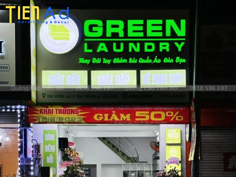 Bảng hiệu alu chữ nổi - 3