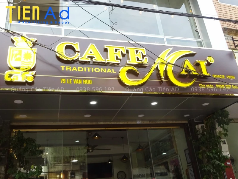 Bảng hiệu alu chữ nổi