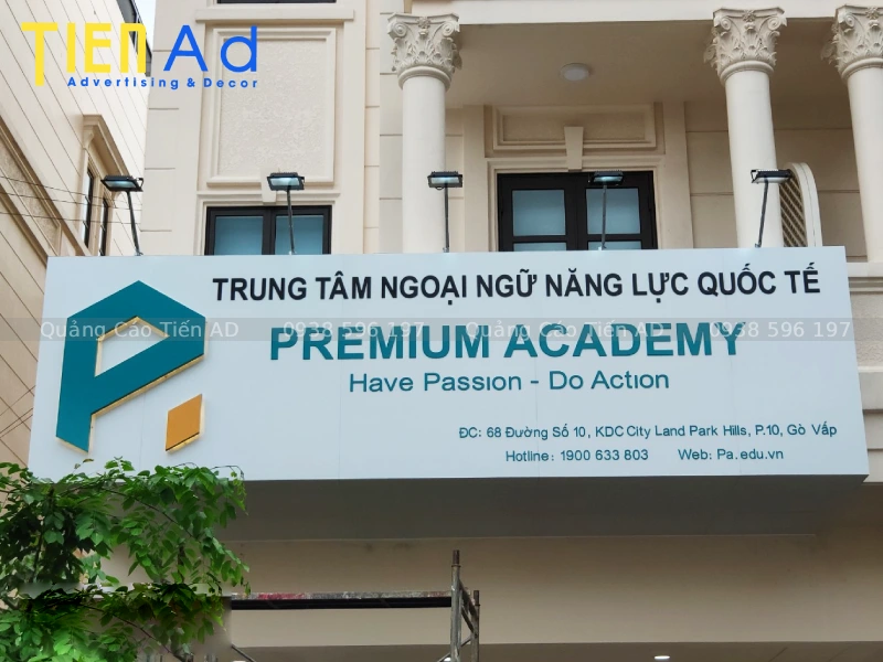 Bảng hiệu alu chữ nổi alu