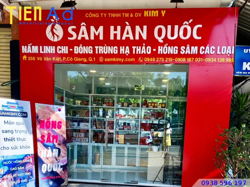 Bảng hiệu alu chữ nổi mica