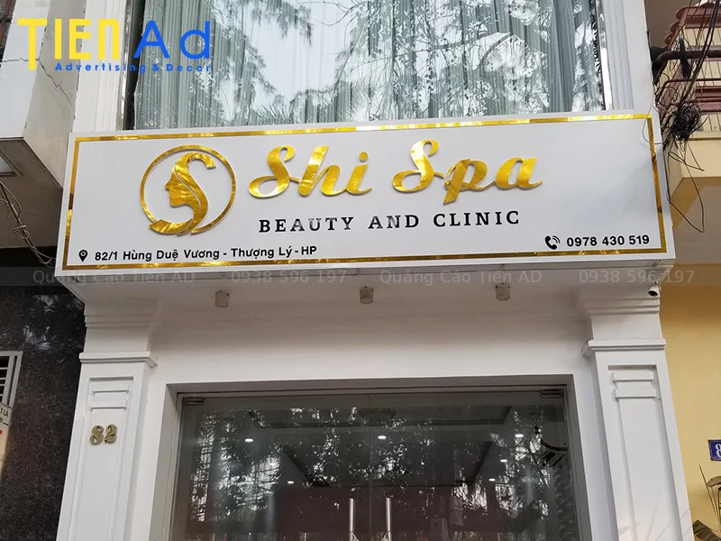 Bảng hiệu alu gương - 1