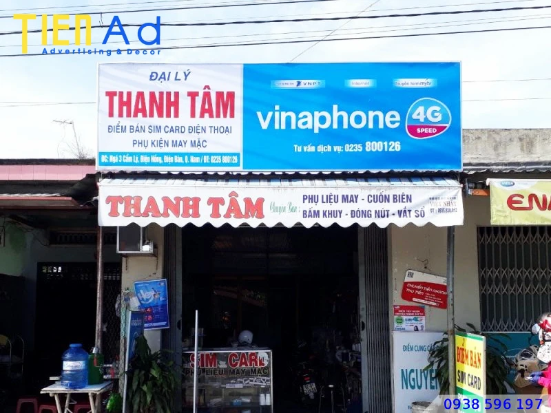 Bảng hiệu bạt hiflex tài trợ Vinaphone