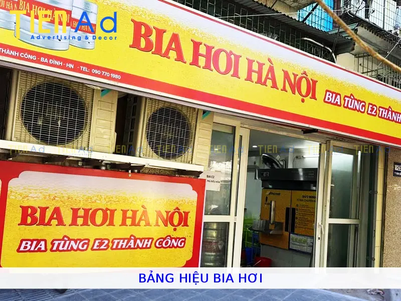 Bảng hiệu bia hơi