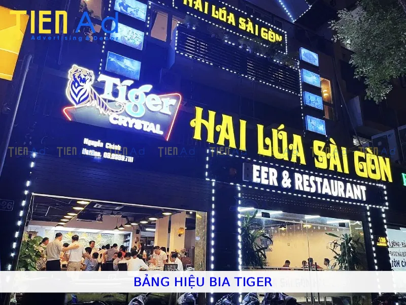 Bảng hiệu bia tiger