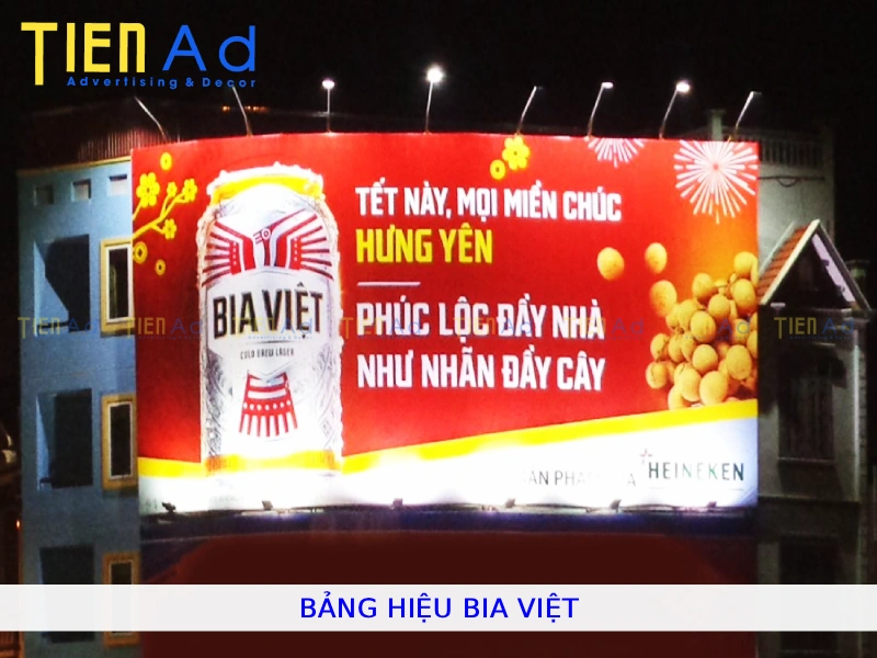 Bảng hiệu bia việt