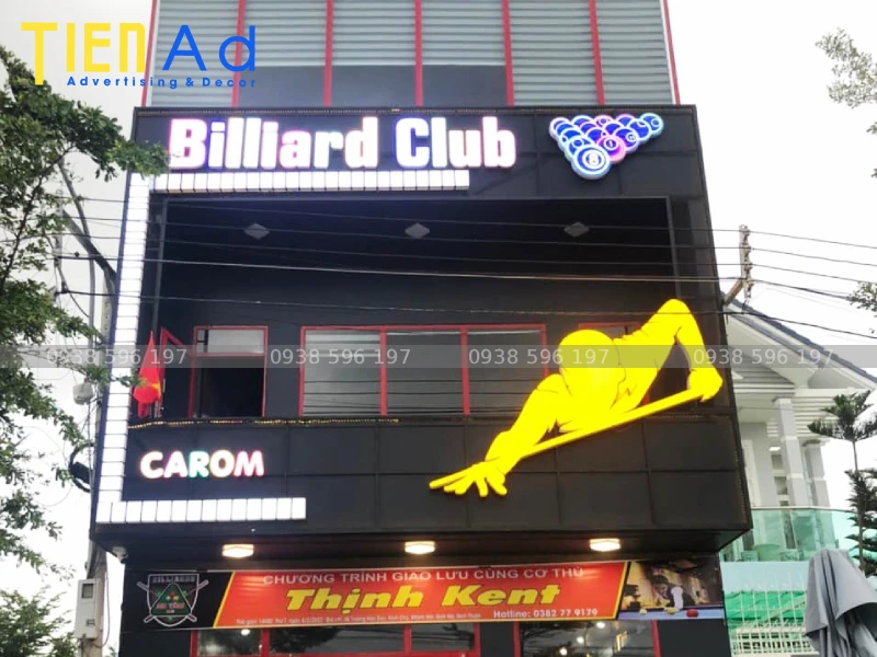 Bảng hiệu bida An Tâm