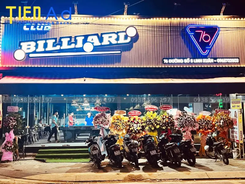 Bảng hiệu bida Ginza