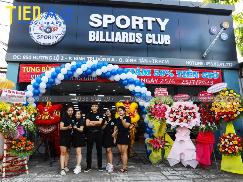 Bảng hiệu bida Sporty