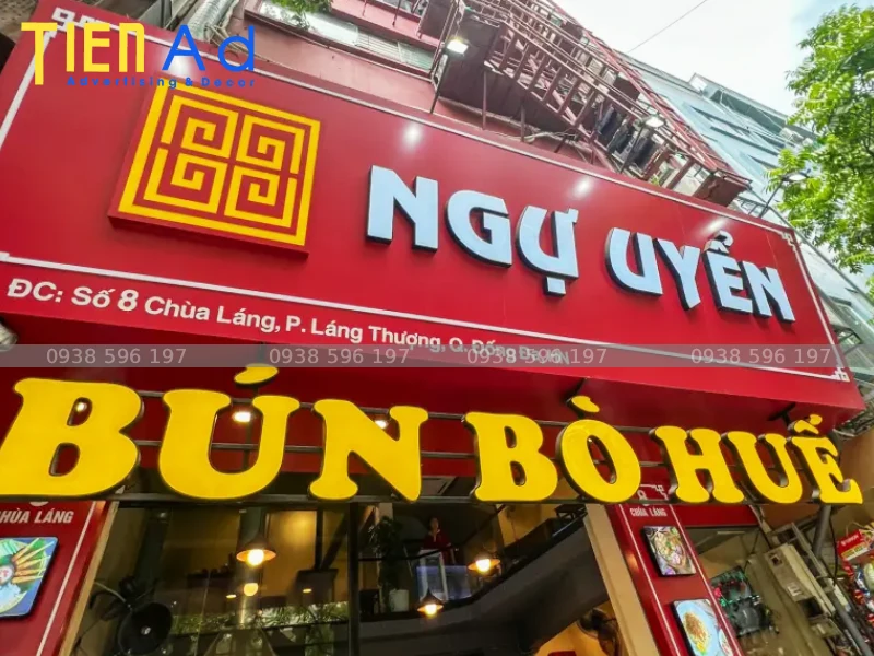 Bảng hiệu bún bò Huế Bí quyết vàng tạo nên thương hiệu