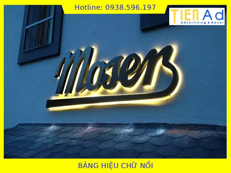 Bảng hiệu chữ nổi