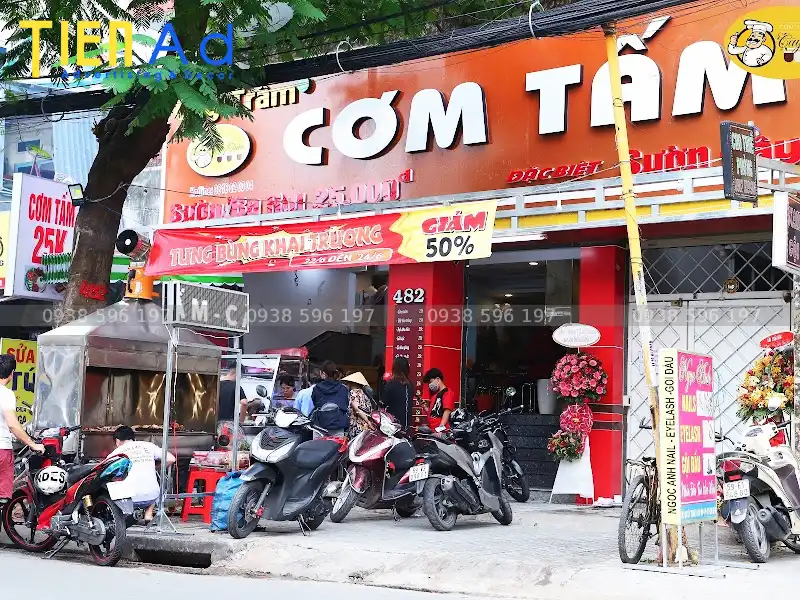 Bảng hiệu cơm tấm Cây Trâm