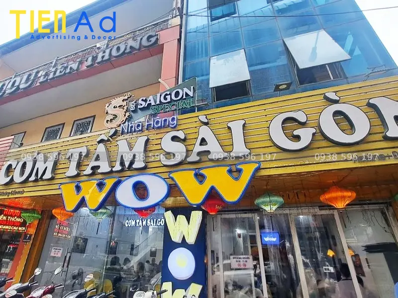 Bảng hiệu cơm tấm Sài Gòn
