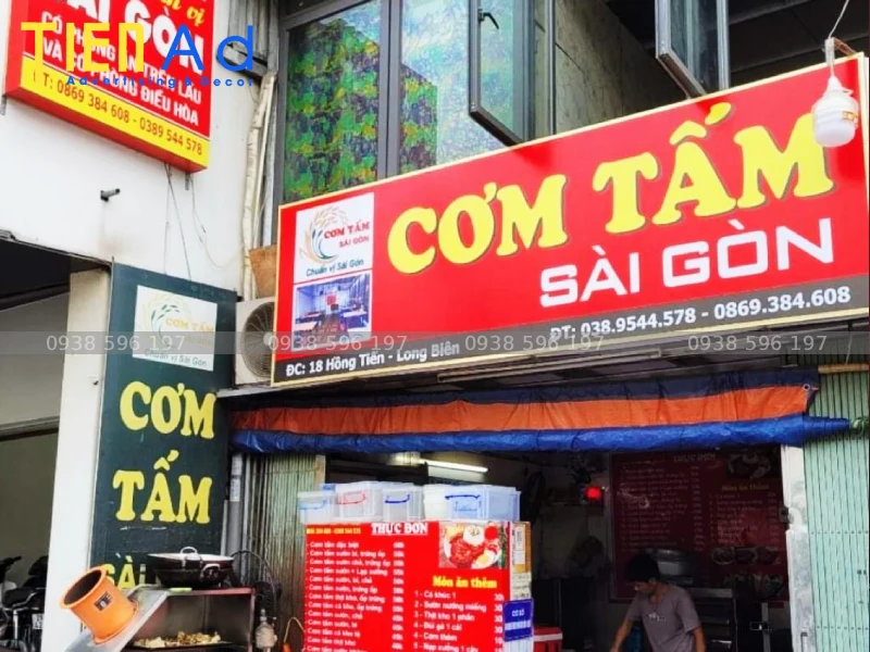Bảng hiệu cơm tấm hiflex