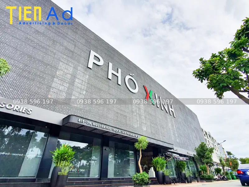 Bảng hiệu công ty nội thất Phố Xinh