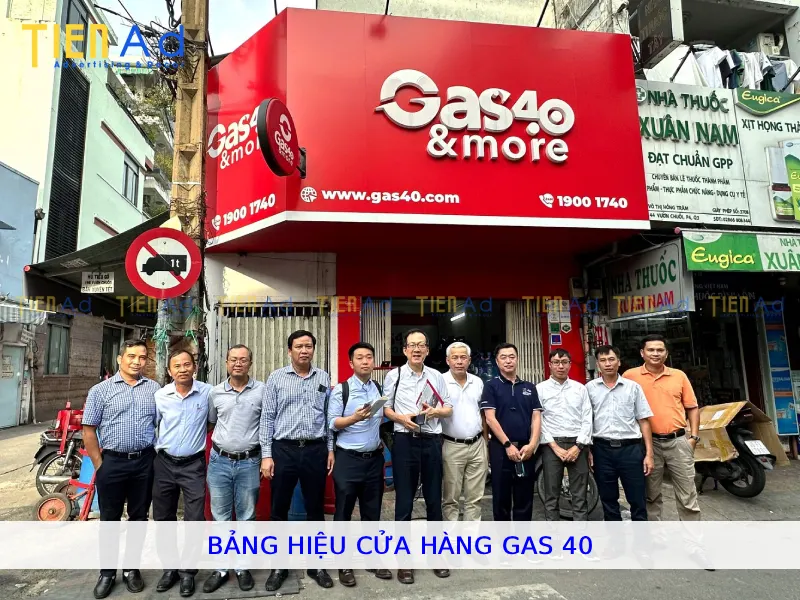 Bảng hiệu cửa hàng gas 40