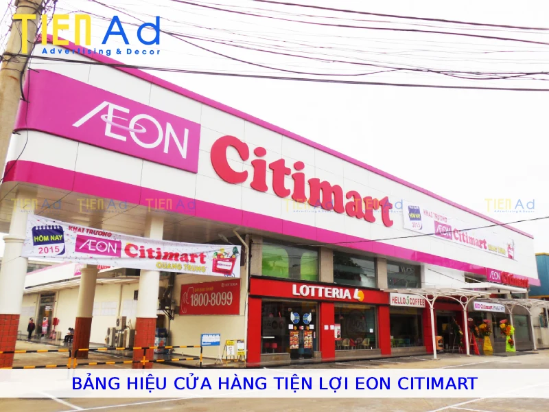 Bảng hiệu cửa hàng tiện lợi AEON Citimart