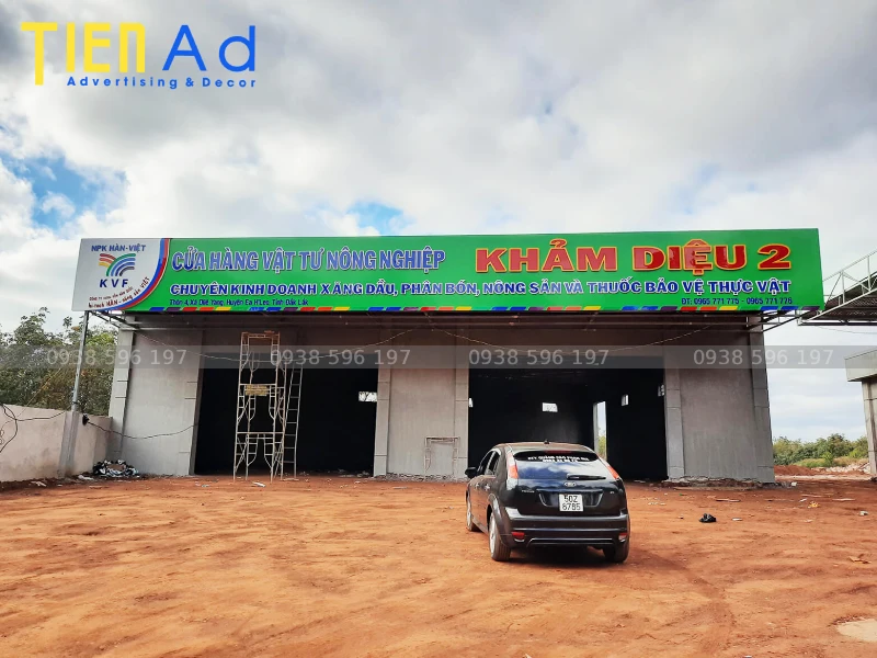 Bảng hiệu cửa hàng vật tư nông nghiệp Khảm Diệu 2