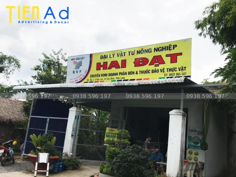Bảng hiệu đại lý vật tư nông nghiệp Hai Đạt