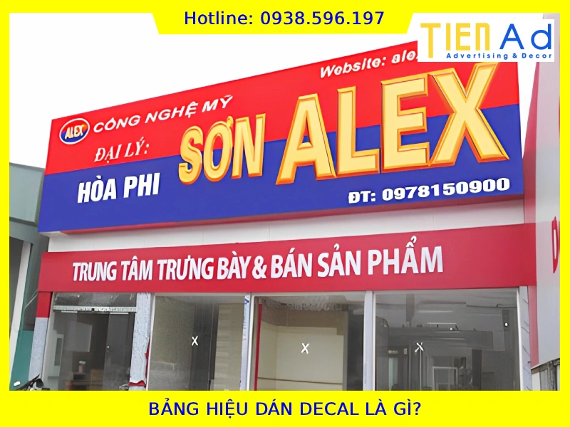 Bảng hiệu dán decal là gì