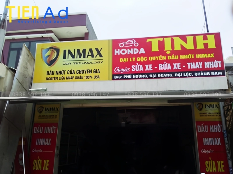 Bảng hiệu dầu nhớt INMAX