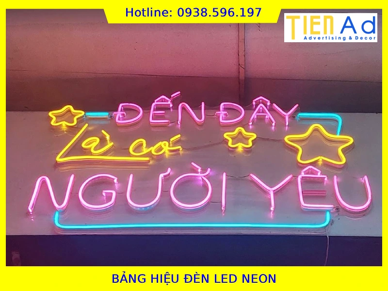 Bảng hiệu đèn led neon