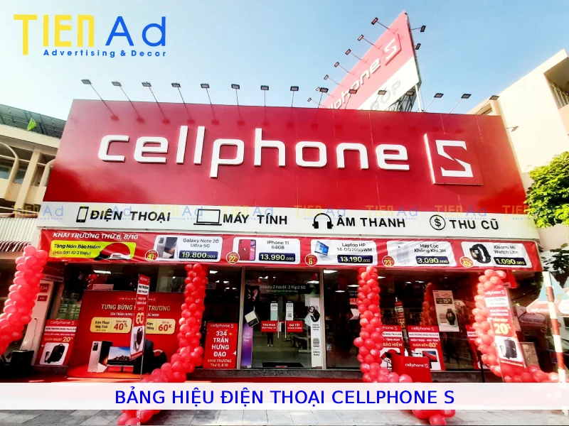 Bảng hiệu điện thoại CellphoneS
