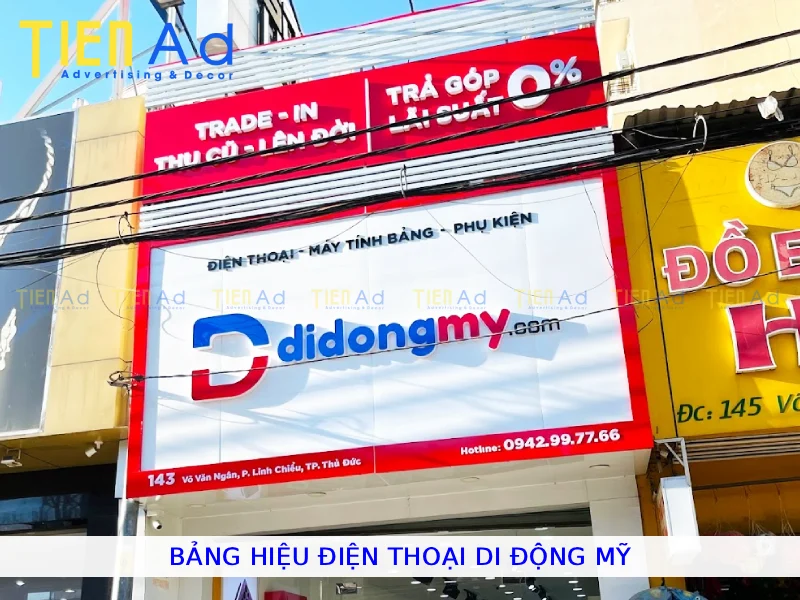 Bảng hiệu điện thoại Di Động Mỹ
