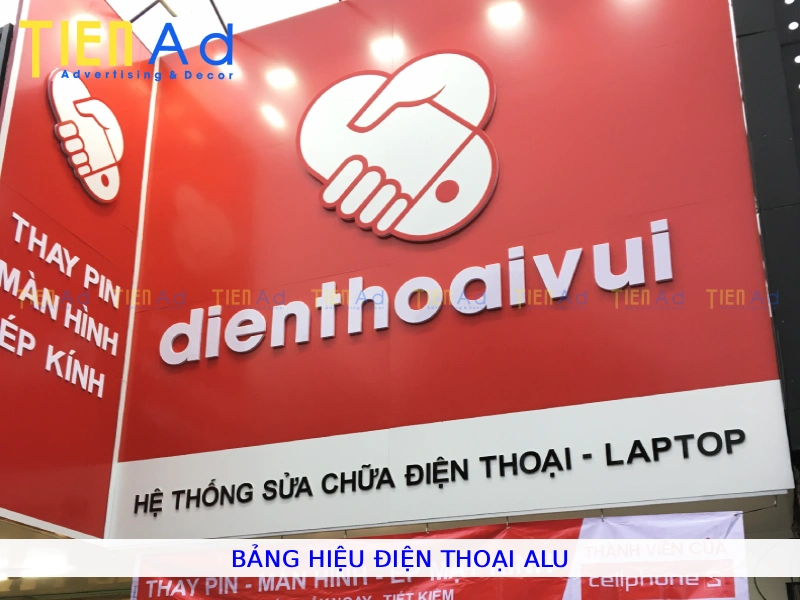 Bảng hiệu điện thoại alu