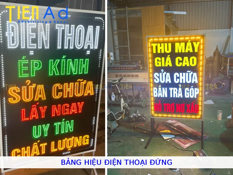 Bảng hiệu điện thoại đứng