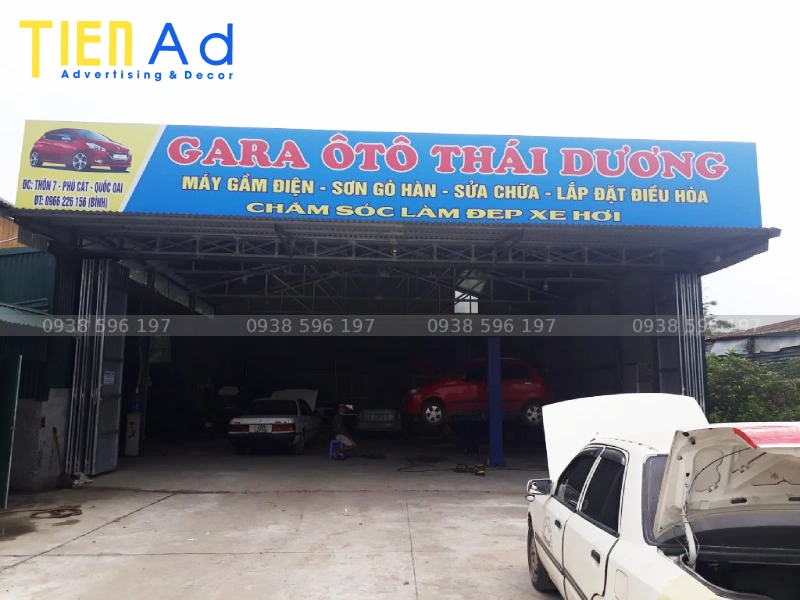 Bảng hiệu gara ô tô hiflex