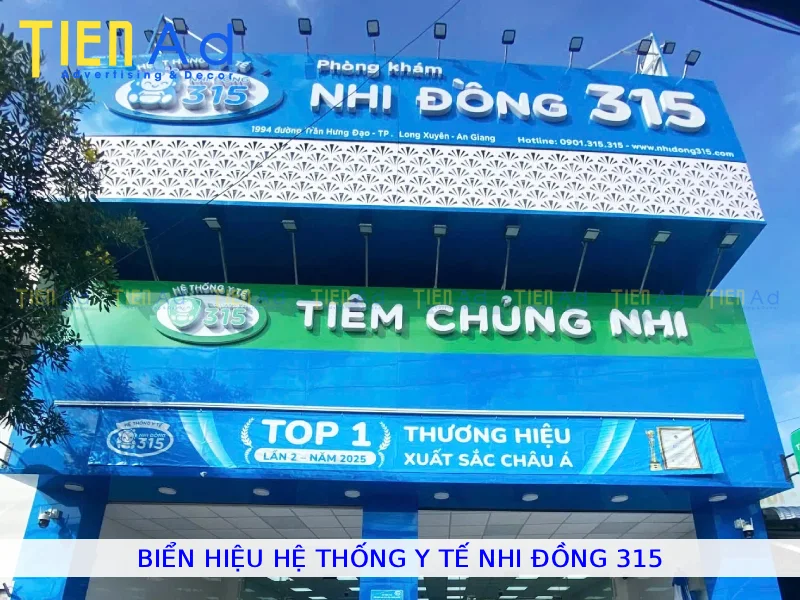 Bảng hiệu hệ thống y tế Nhi Đồng 315