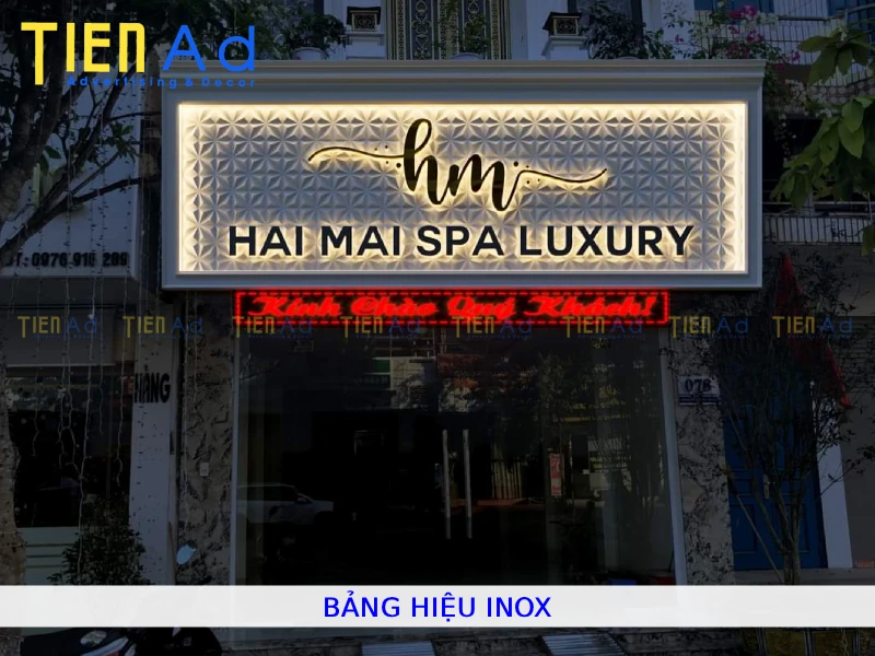 Bảng hiệu inox